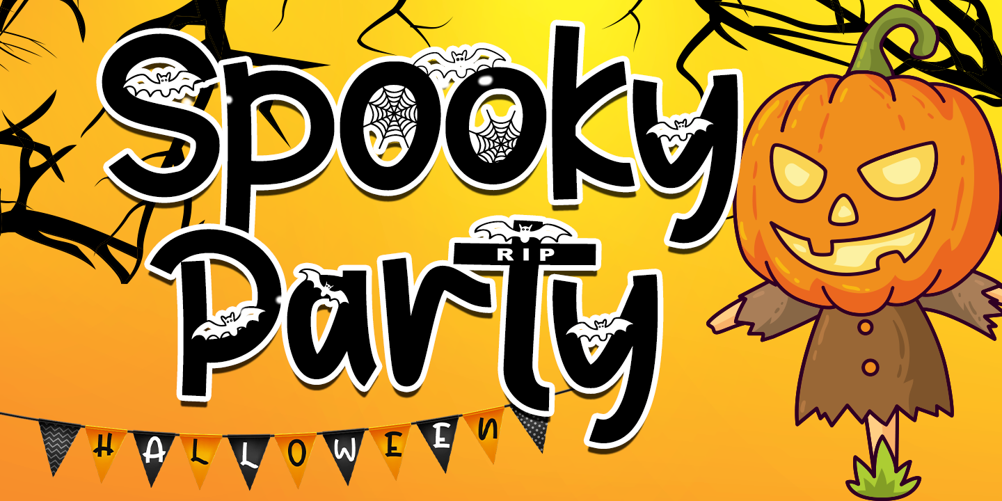 Spooky Party Font preview